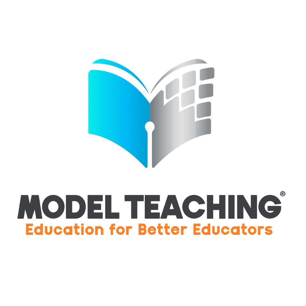 Model Teaching Logo Google Square White