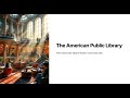 Steve Hargadon: "The American Public Library"