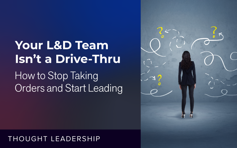 How to Stop Taking Orders and Start Leading