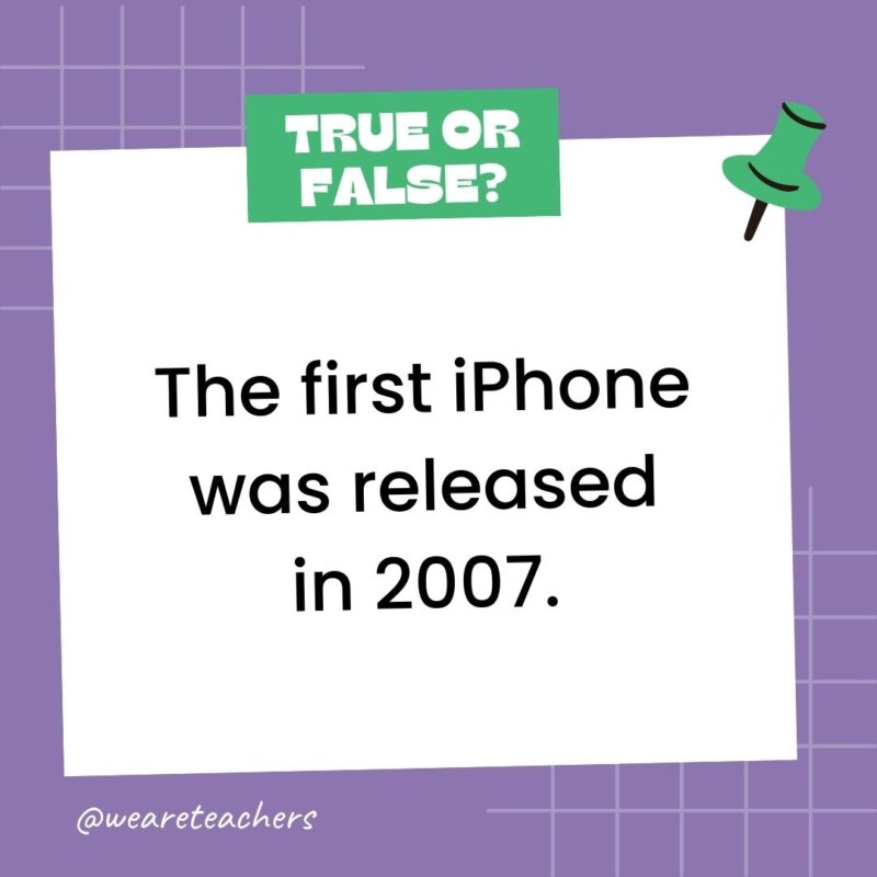 The first iPhone was released in 2007. The first iPhone was released in 2007.