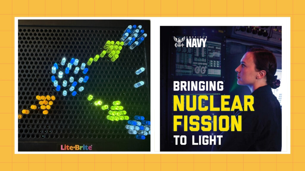 Images from America's Navy's nuclear fission lesson plan