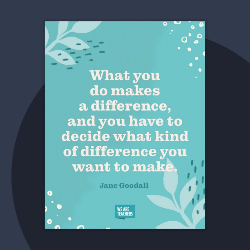 Women's history quote from Jane Goodall