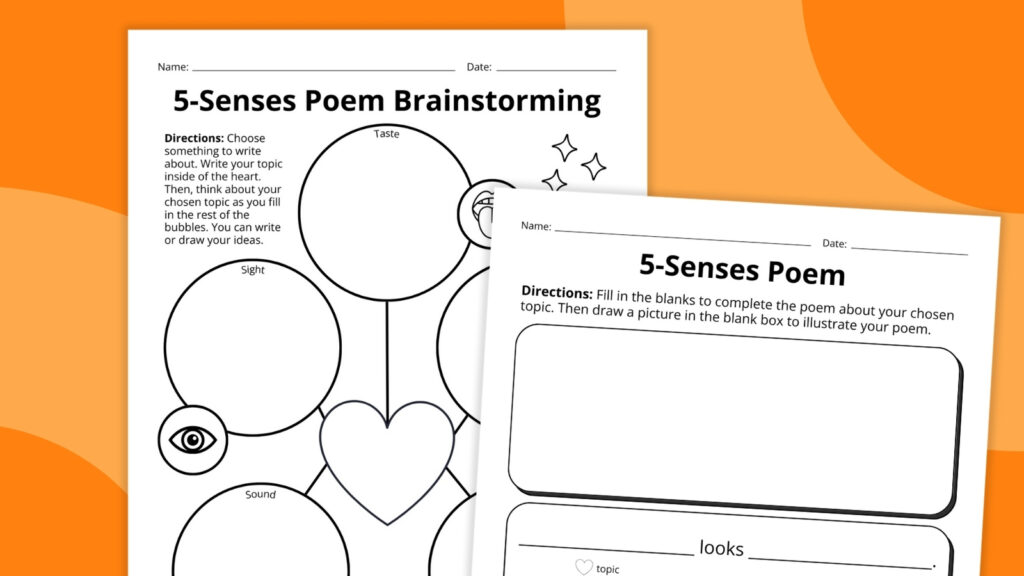 five senses poetry bundle