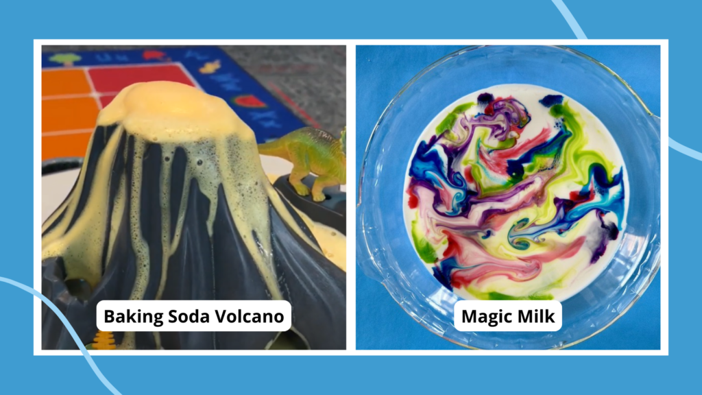 75 Fabulous 1st Grade Science Projects including baking soda volcano and magic milk