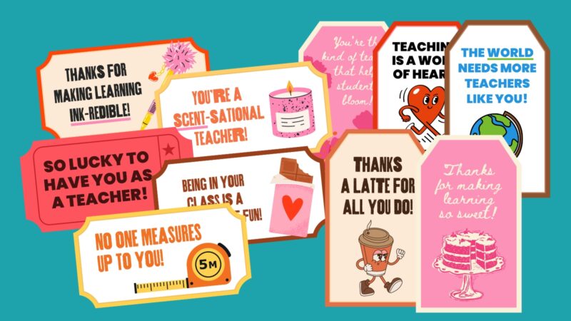 Free Printable Teacher Gift Tags