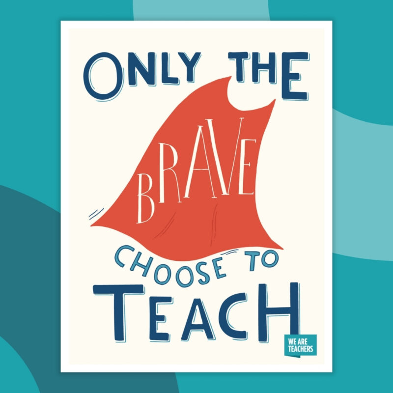 only the brave choose to teach 