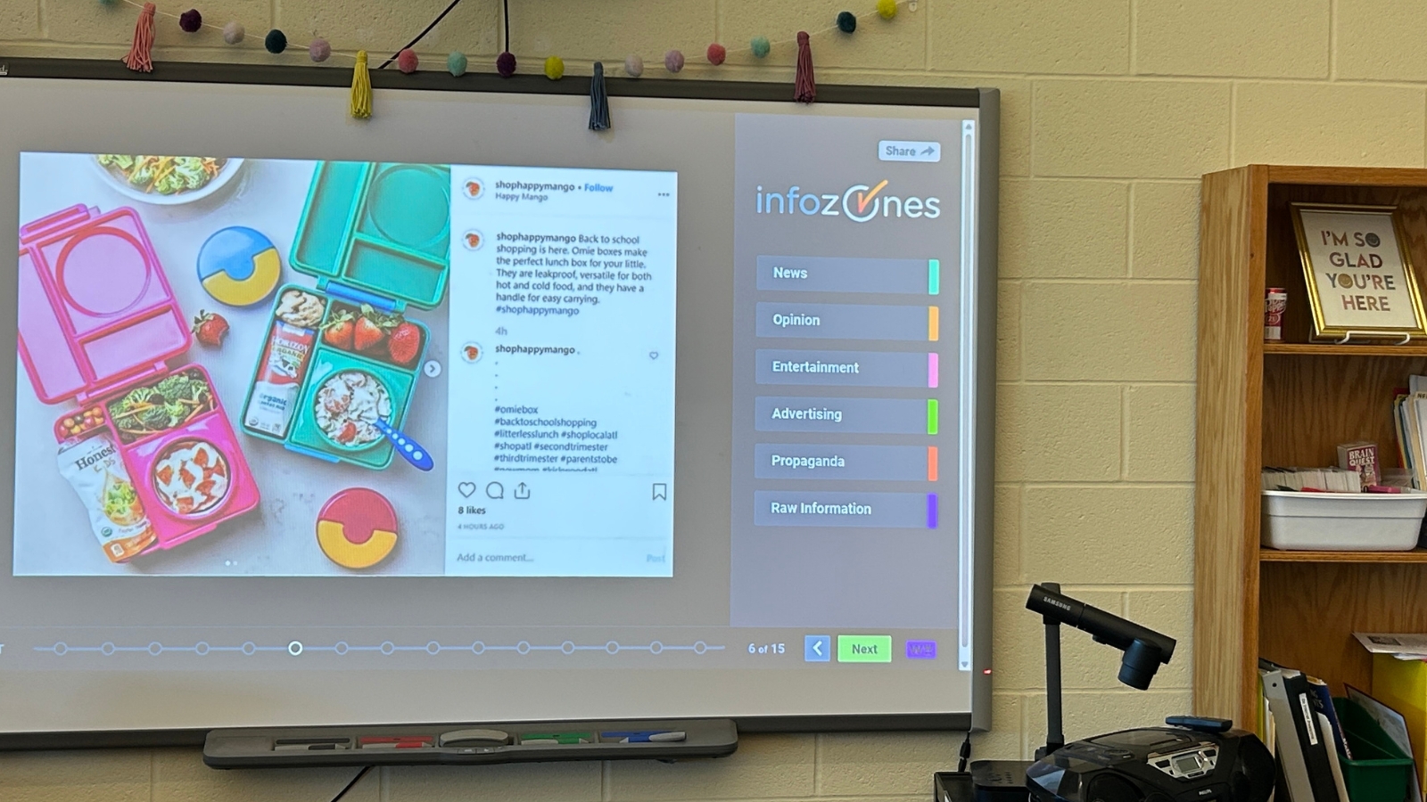 Image of the Infozones lesson plan