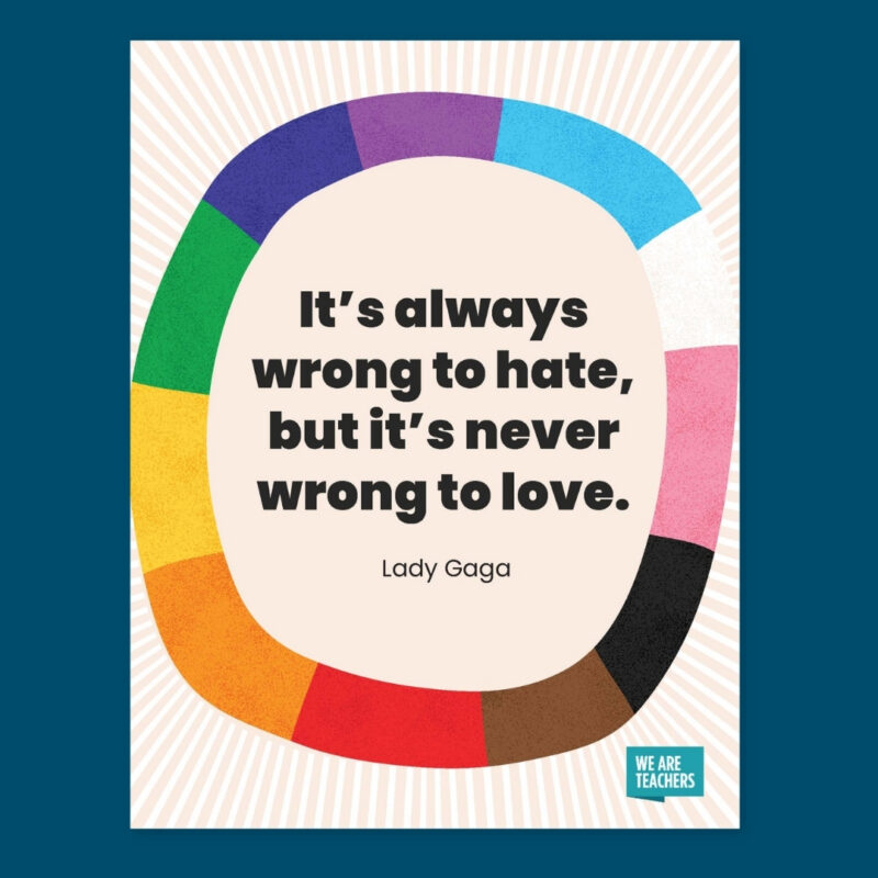 a printable Pride Month poster example