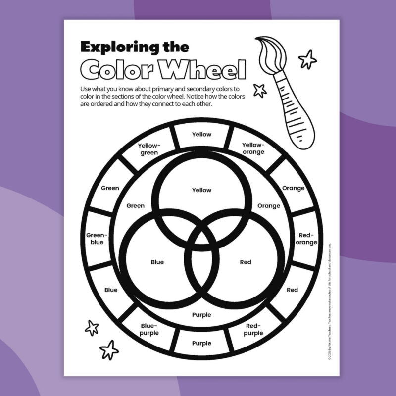 color wheel worksheet