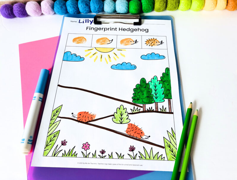 Summer Crafts for Kids a summer craft for kids that involves thumbprint art
