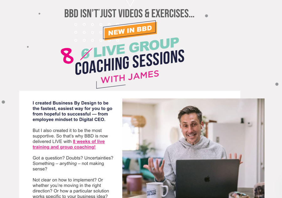 BBD Weekly Coaching Calls With James Wedmomre