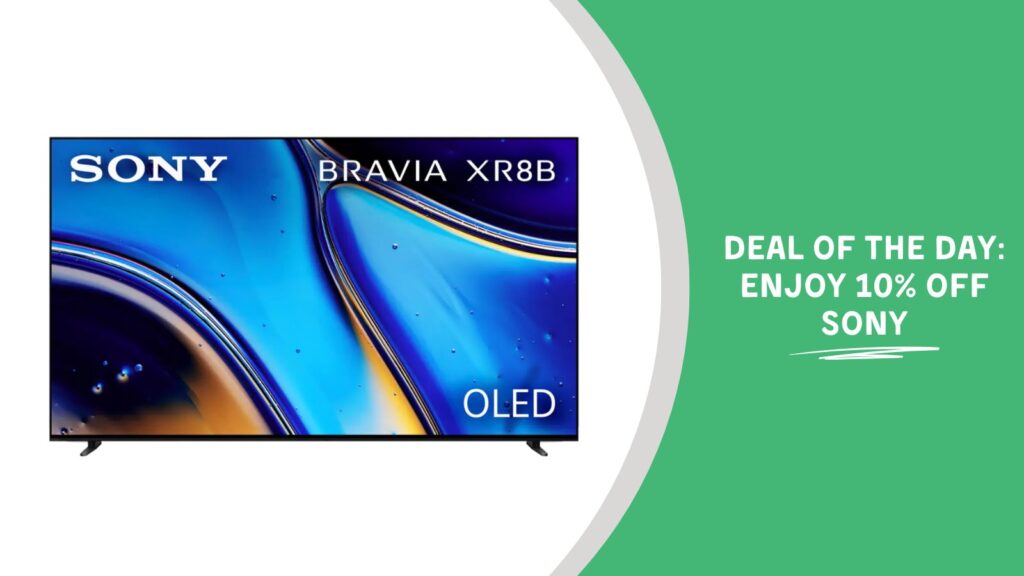 Image Text: Deal of the Day: Enjoy 10% Off Sony