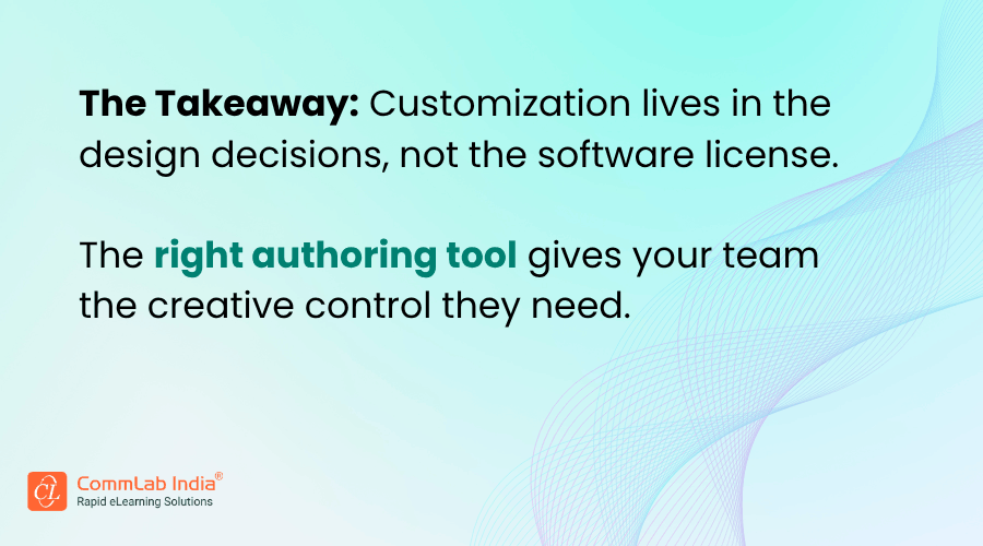 The Right Authoring Tool gives your Team the Creative Control