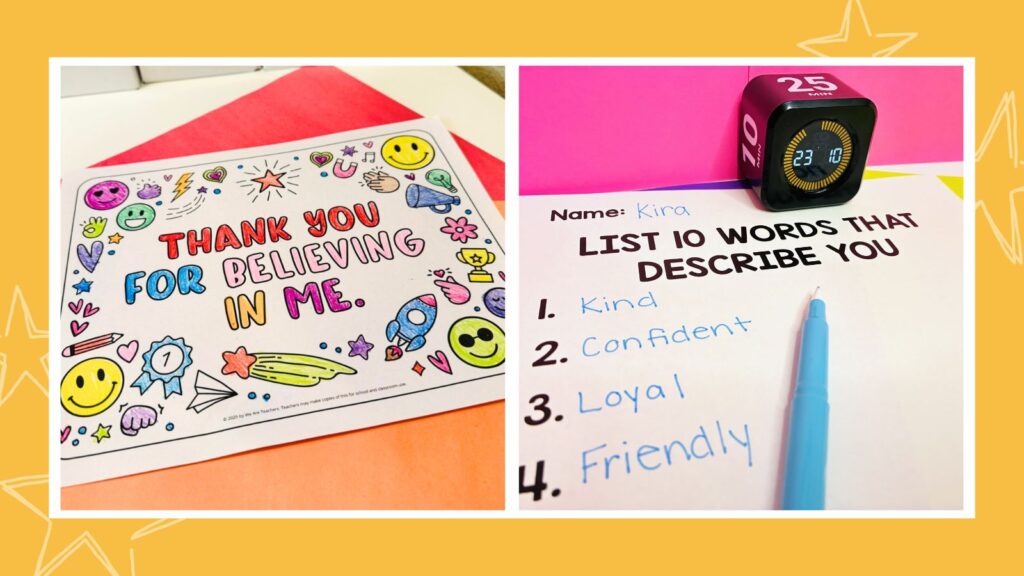 an image featuring two silent brain break activities