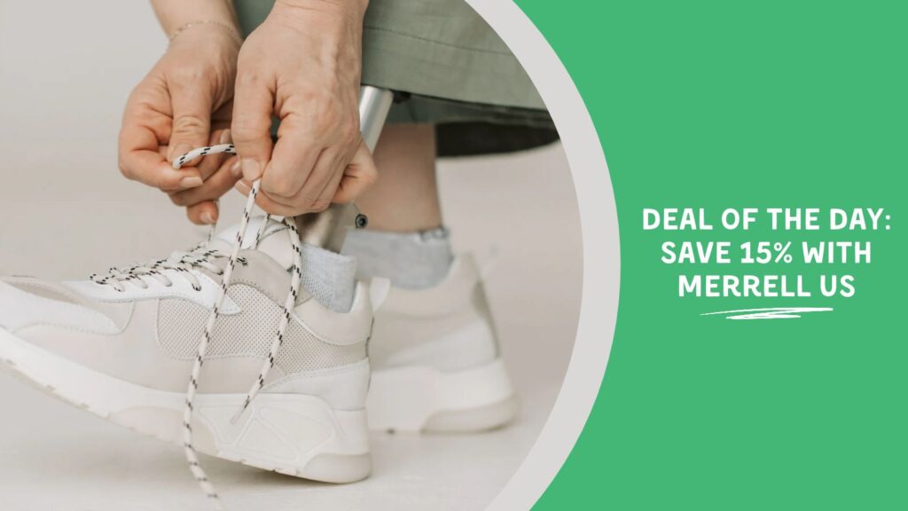 Image Text: Deal of the Day: Save 15% With Merrell US